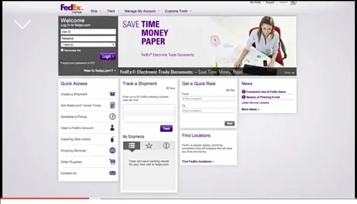 FedEx website